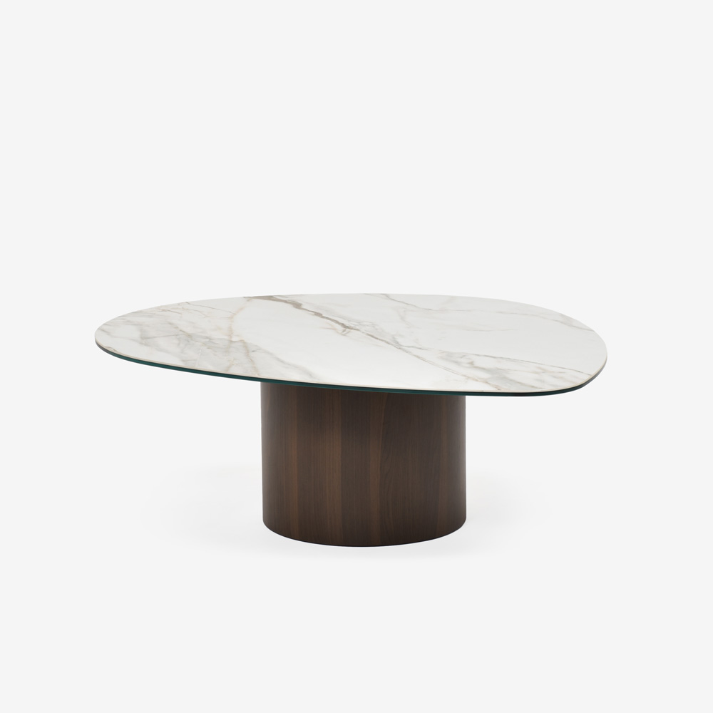Calligaris(カリガリス)センターテーブル「Mushroom CS/5140-B」幅110cm 天板セラミック カラカッタ