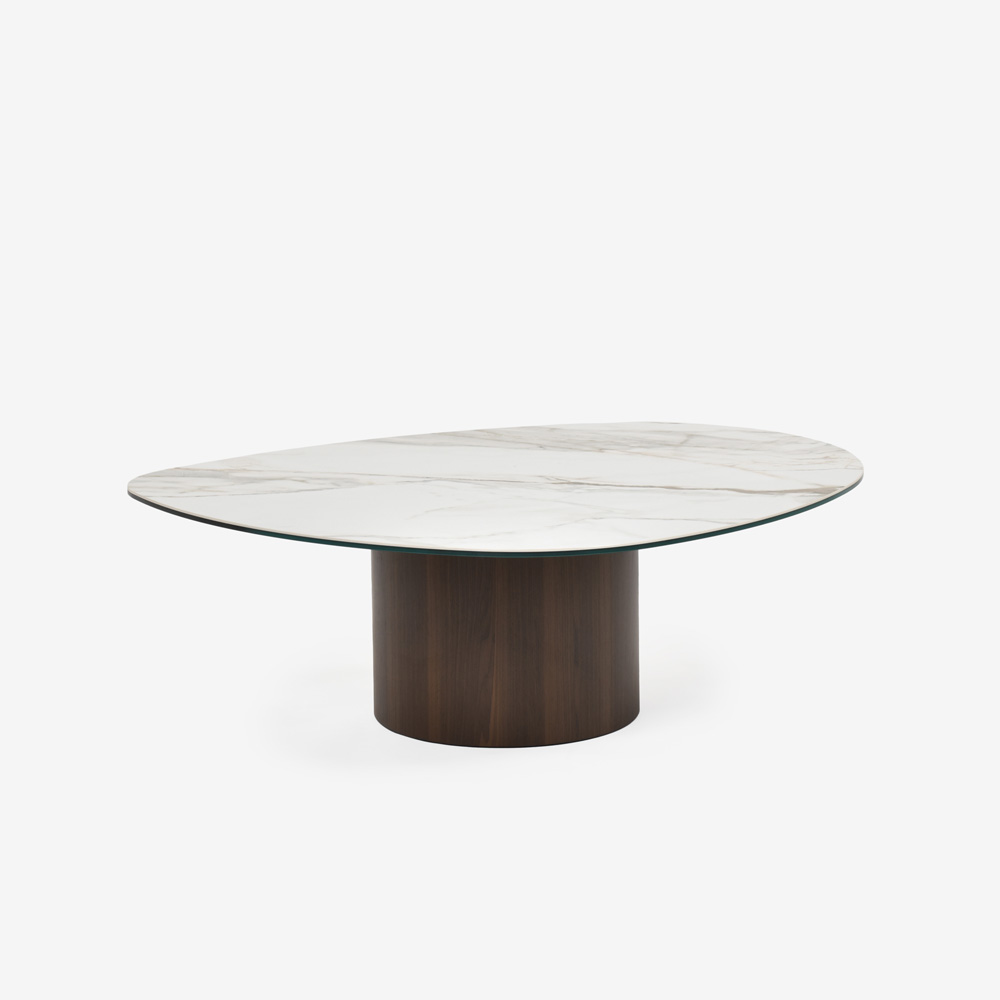 Calligaris(カリガリス)センターテーブル「Mushroom CS/5140-B」幅110cm 天板セラミック カラカッタ