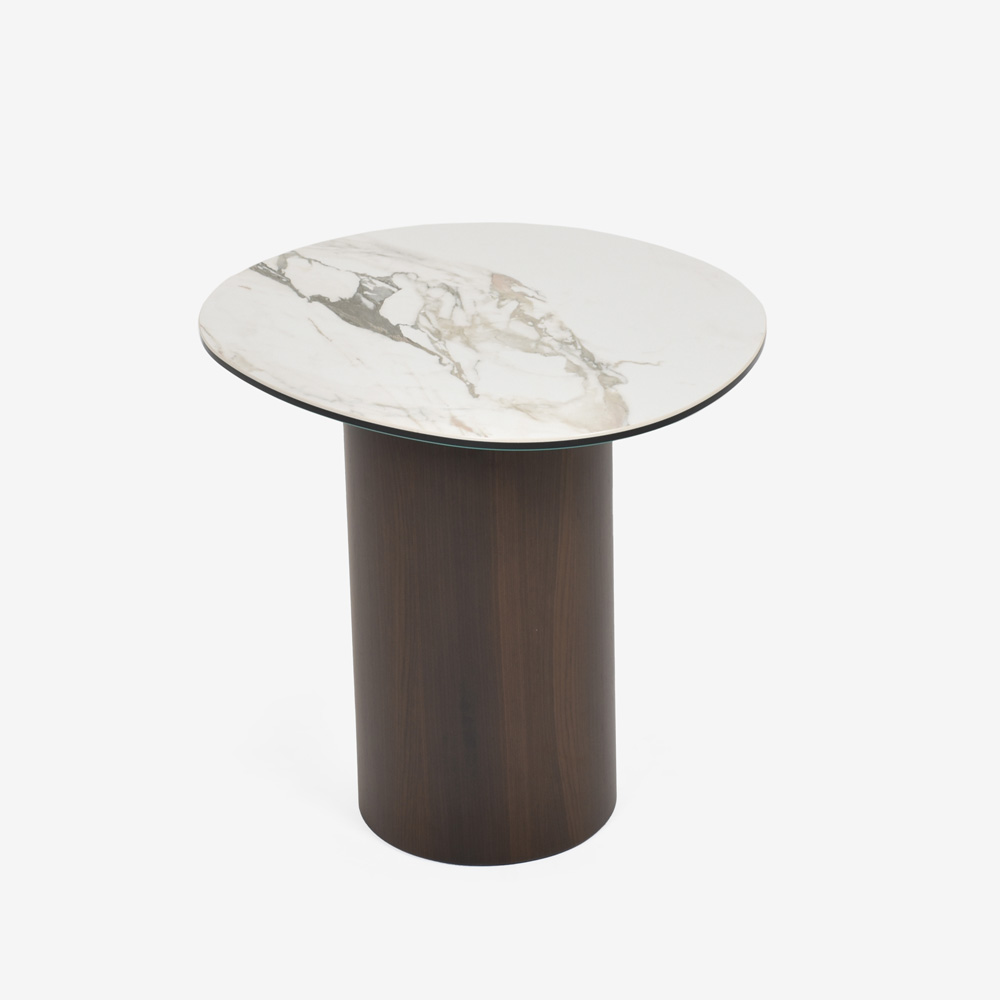 Calligaris（カリガリス）サイドテーブル 「Mushroom CS/5140-A」幅52.5cm 天板セラミック カラカッタ