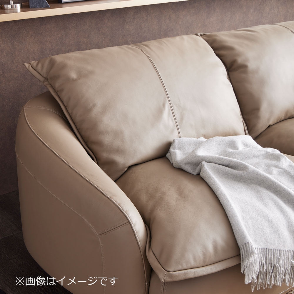 ソファ 3人掛け「L/S 75(エルエス75)」幅218cm 革張り 革パインバーク色 #J-RY513E