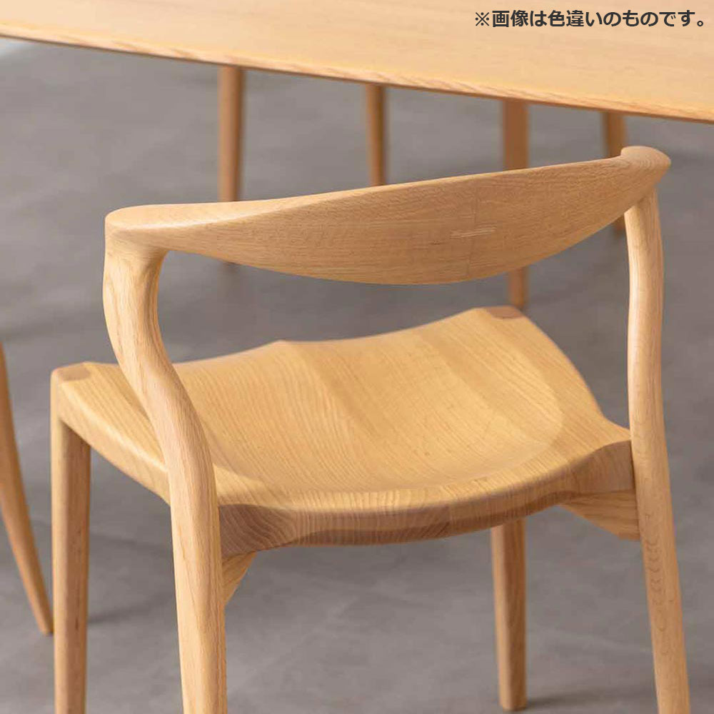 起立木工 ダイニングチェア「カムイ」オーク材DG色 ウレタン塗装【受注生産品】