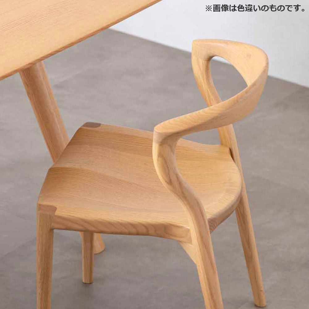 起立木工 ダイニングチェア「カムイ」オーク材DG色 ウレタン塗装【受注生産品】
