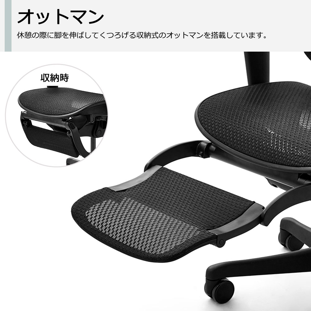 Ergohuman(エルゴヒューマン)「エルゴヒューマンFIT2 Lite」全2色【オンラインショップ限定品】