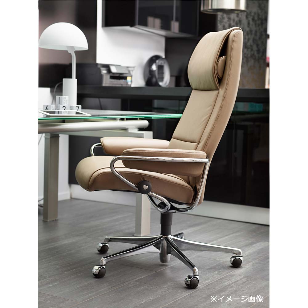EKORNES(エコーネス)デスクチェア「ストレスレス パリ(M)オフィス」革#パロマ フンギ