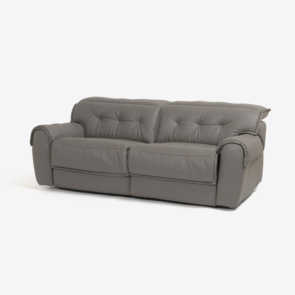 電動リクライニングソファ「L/S Motion 76（エルエスモーション76）」幅210cm 革#H/S-042E エレファントグレー色