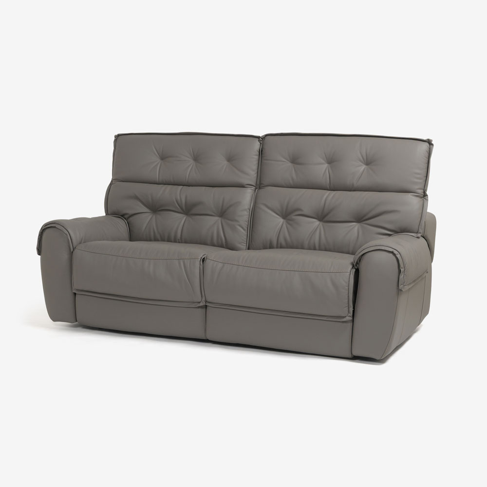 電動リクライニングソファ「L/S Motion 76（エルエスモーション76）」幅210cm 革#H/S-042E エレファントグレー色