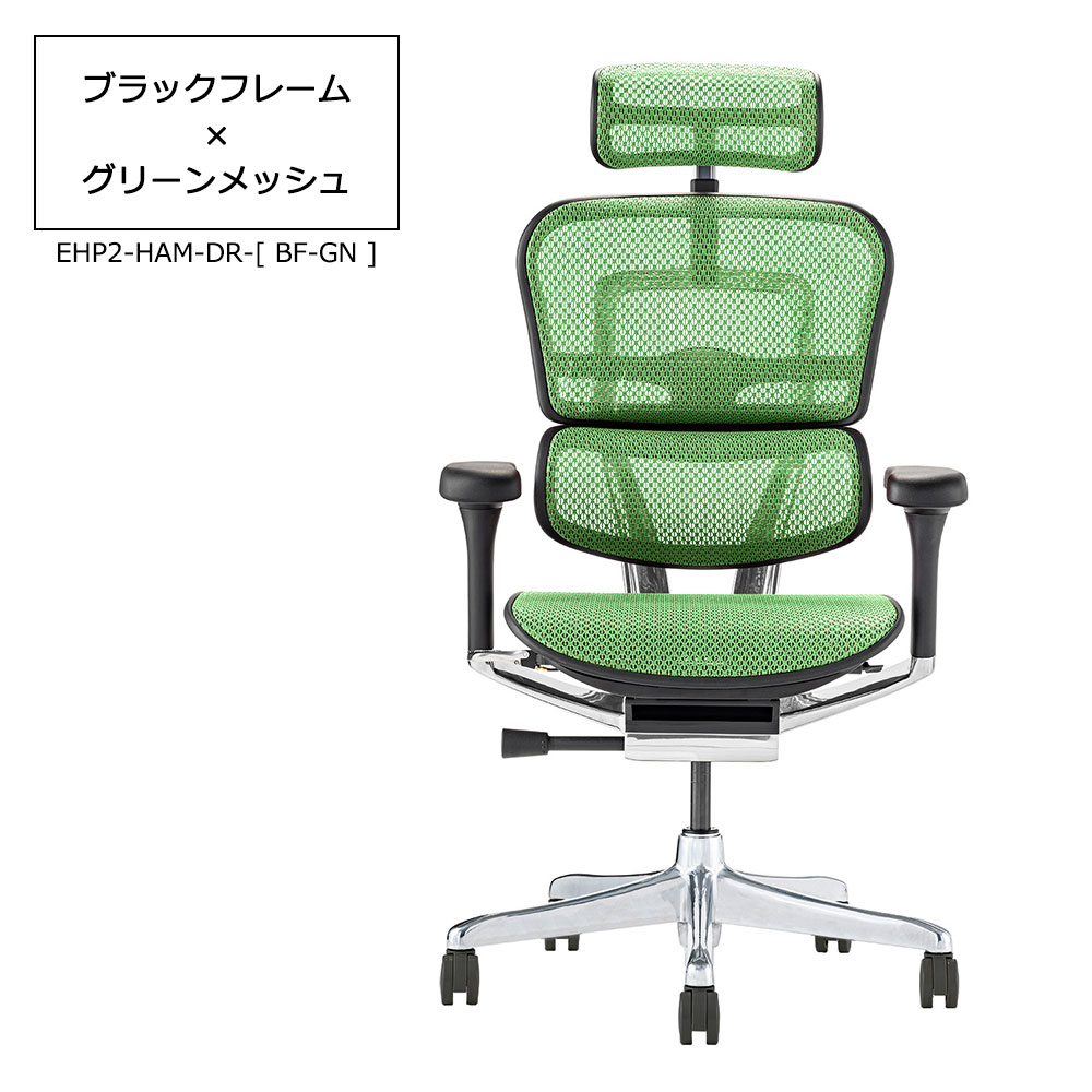 Ergohuman(エルゴヒューマン)「エルゴヒューマンPRO2 High EHP2-HAM-DR」フレーム全2色 張地全5色