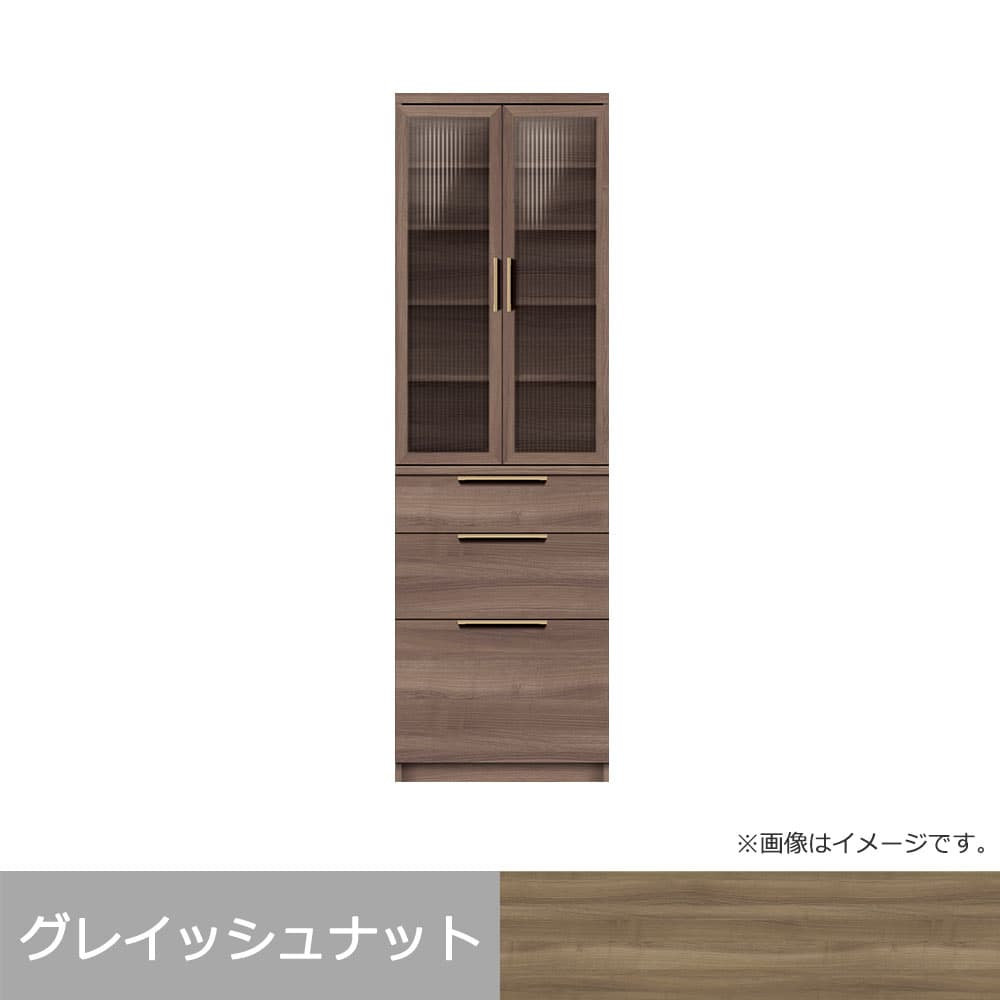 Pamouna(パモウナ)ダイニングボード「NW-S600K・600K」幅60cm 高さ193.1cm 奥行2サイズ(44.5cm・50cm)上台開き扉・下台引出しタイプ 全4色