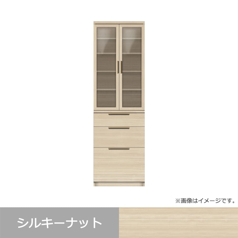 Pamouna(パモウナ)ダイニングボード「NW-S600K・600K」幅60cm 高さ193.1cm 奥行2サイズ(44.5cm・50cm)上台開き扉・下台引出しタイプ 全4色