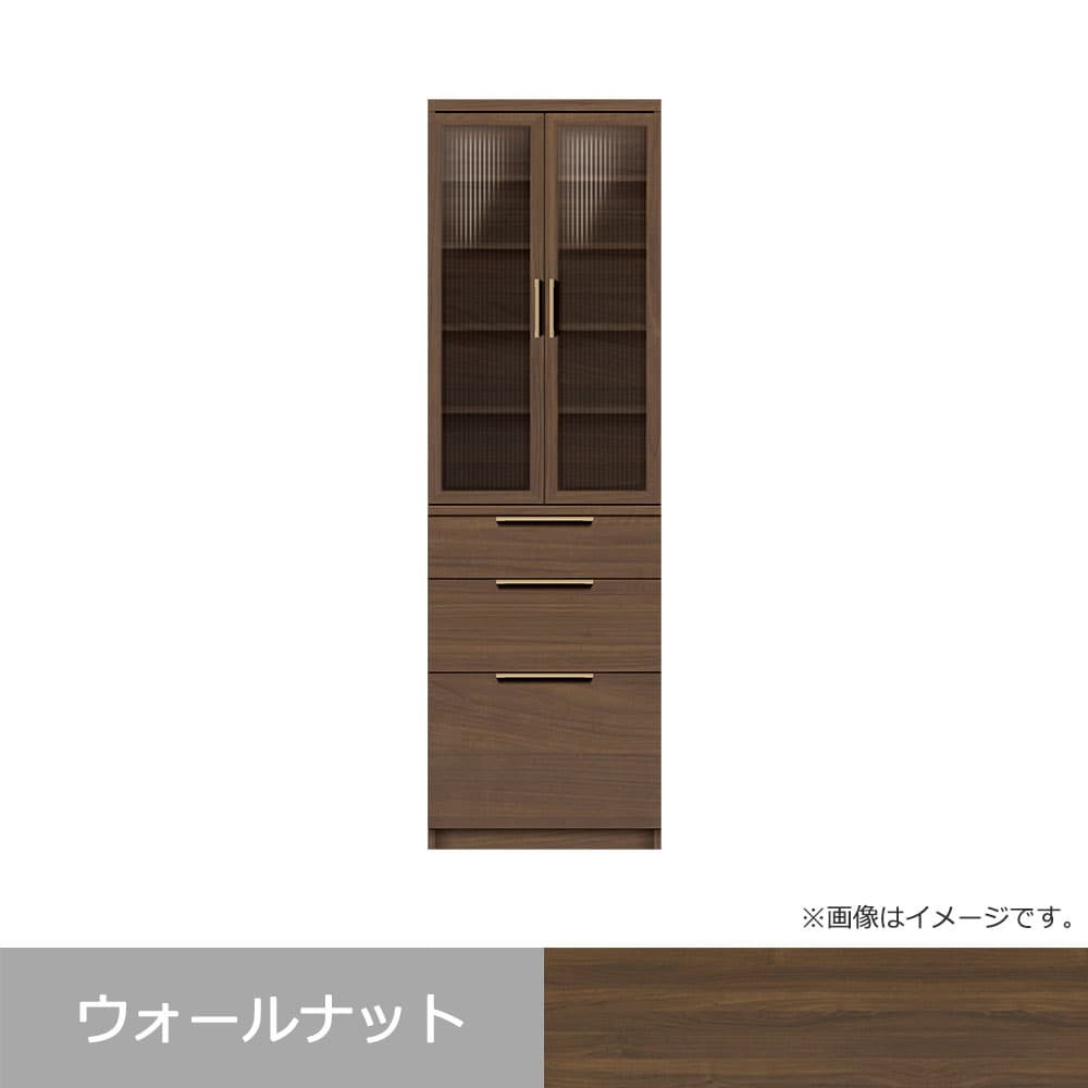 Pamouna(パモウナ)ダイニングボード「NW-S600K・600K」幅60cm 高さ193.1cm 奥行2サイズ(44.5cm・50cm)上台開き扉・下台引出しタイプ 全4色