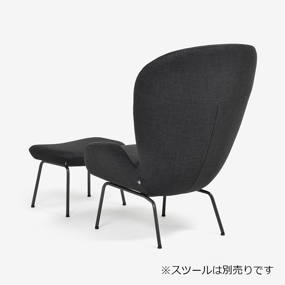 ROLF BENZ（ロルフベンツ）アームチェア「594」布 ブラックグレー色 #14.165
