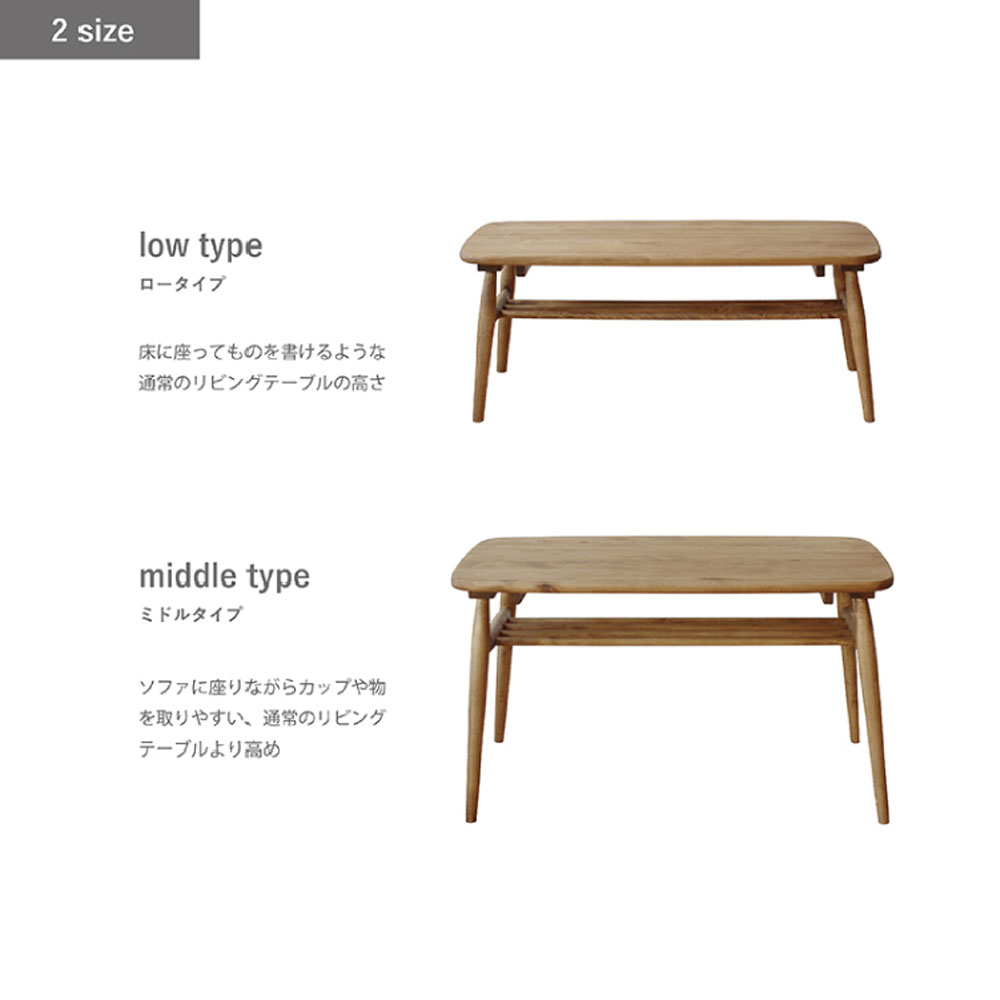 センターテーブル「ロジー」幅100cm 高さ2タイプ【オンラインショップ限定品】