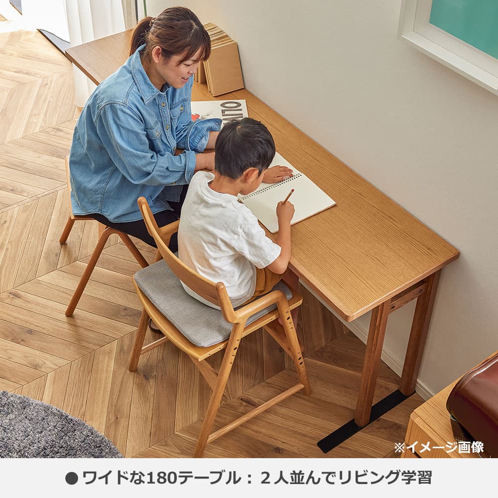 テーブル「MDT-251」幅90cm/幅176cm 全2サイズ オーク材 全2色
