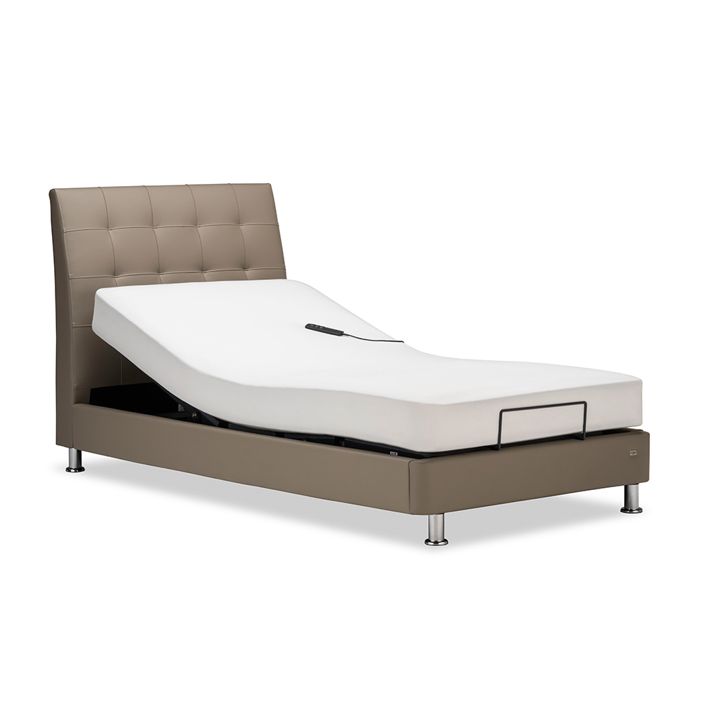 FranceBed（フランスベッド）電動ベッドフレーム「IQ アシュフォードRX」PVC張り 2モーター 全2サイズ 全3色