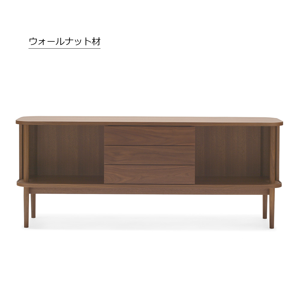 AKI+(アキプラス)サイドボード「JYABARA ジャバラ」幅162cm 材質 2種 / 天板・底板 2仕様 / 塗装 2種類【受注生産品】【セール対象品のため5%OFF】