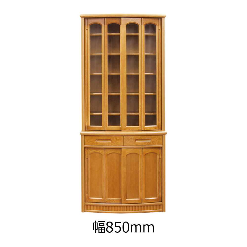 浜本工芸　ダイニングボード「No.1950」ナラ材 ダークオーク色 奥行48cm 高さ195cm 幅全4サイズ［No.1950］