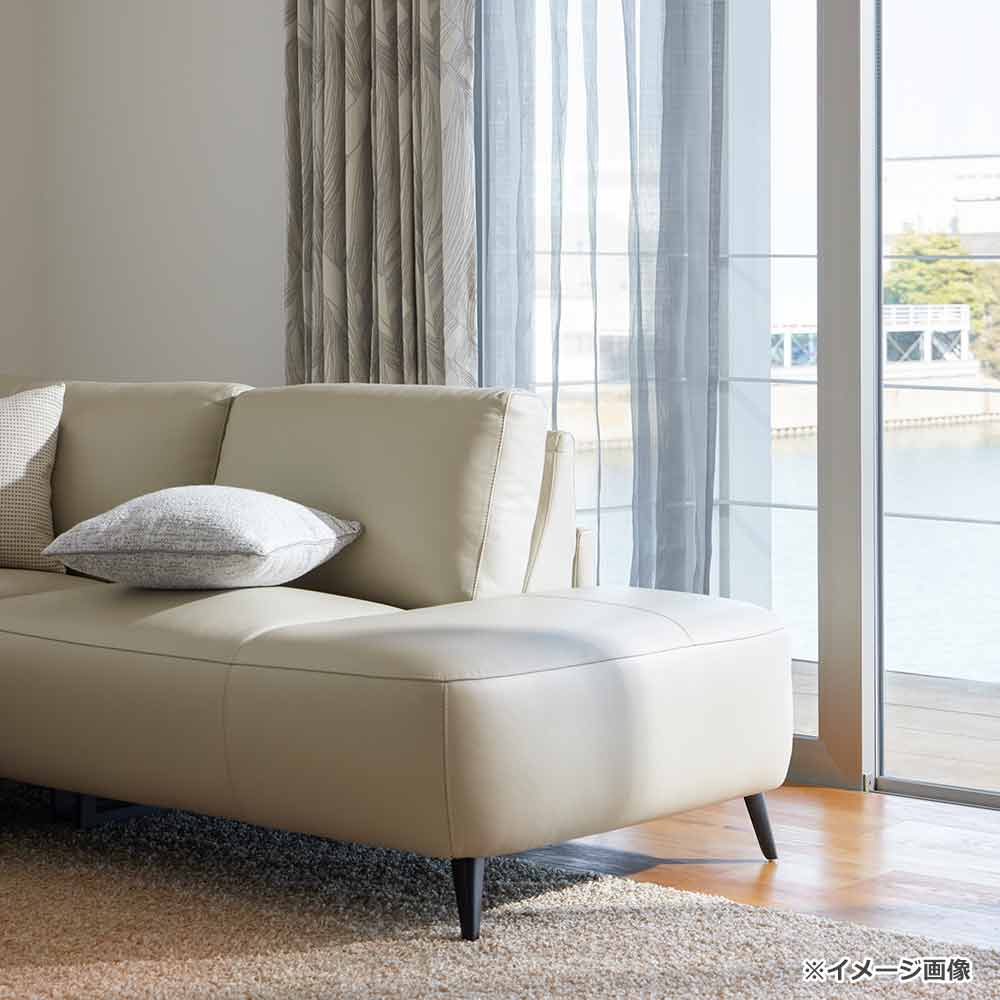 電動リクライニングコーナーソファ3点セット 向かって右カウチ「L/S Motion 77(エルエスモーション77)」幅275cm 革#J/S-041E オイスターグレー色