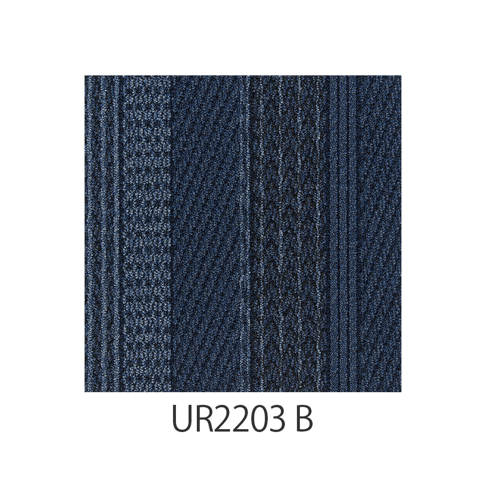 ユニットラグ「ケーブルニット3」50X50cm 6枚組 全4色 防炎
