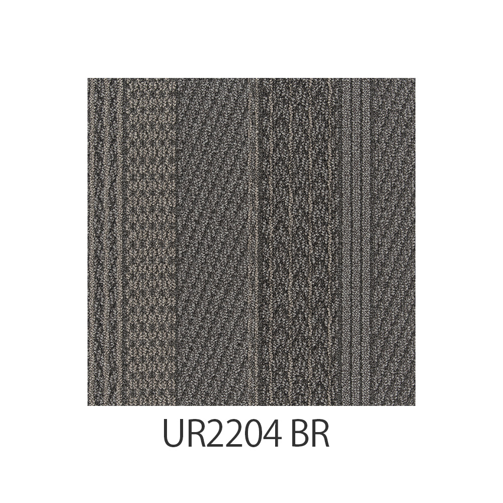 ユニットラグ「ケーブルニット3」50X50cm 6枚組 全4色 防炎