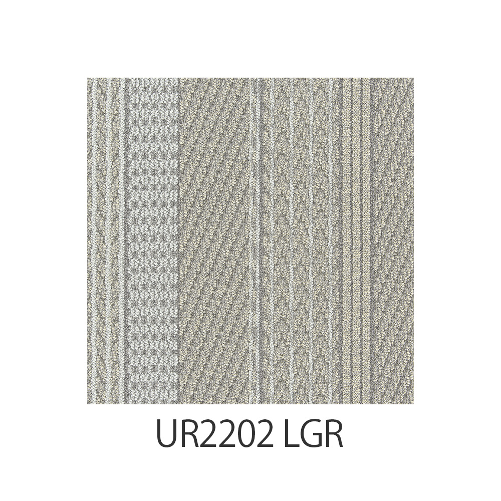 ユニットラグ「ケーブルニット3」50X50cm 6枚組 全4色 防炎
