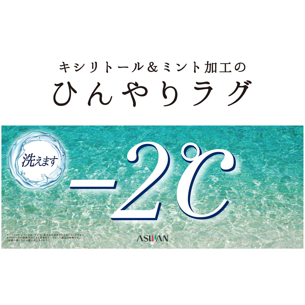 涼感ラグ「グレイマリン」 全4色 全3サイズ