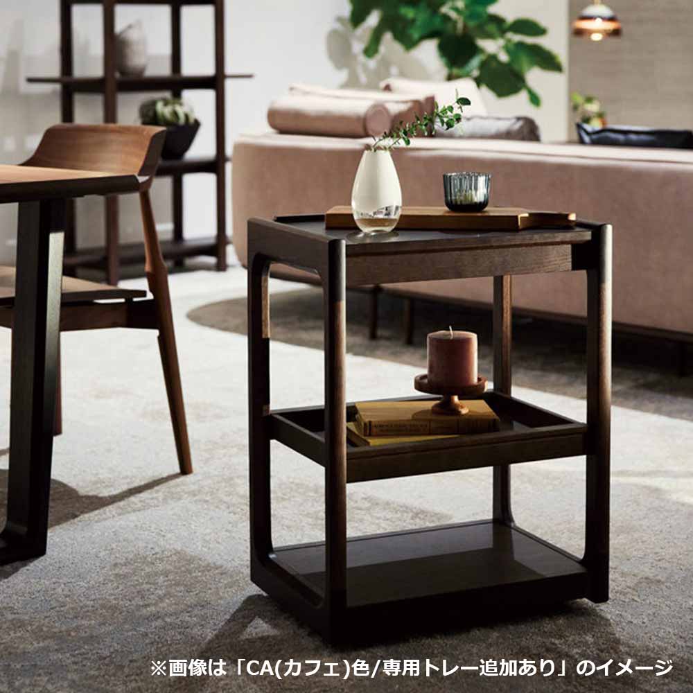 浜本工芸 ワゴン「No.4900・4904・4908」キャスター付 オーク材 全3色［No.4900］