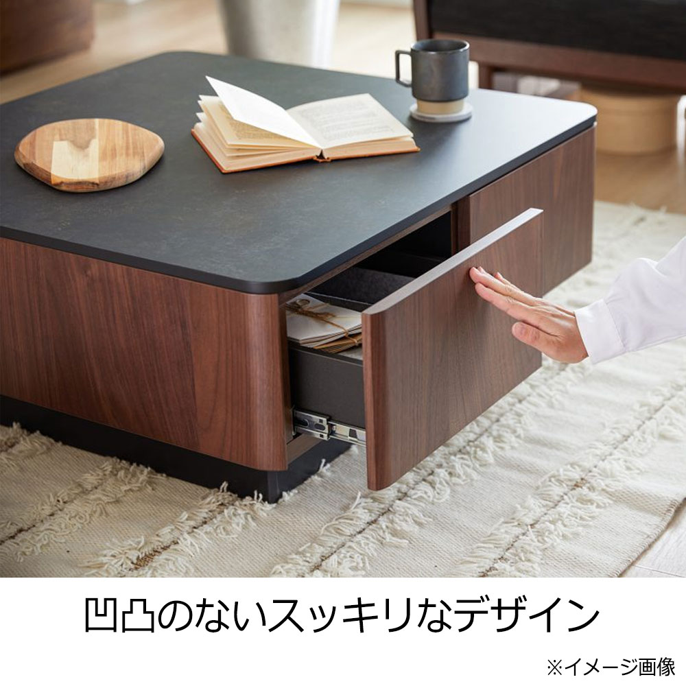 センターテーブル「MLT-211 120」幅120cm OK-WH色 天板メラミン化粧板