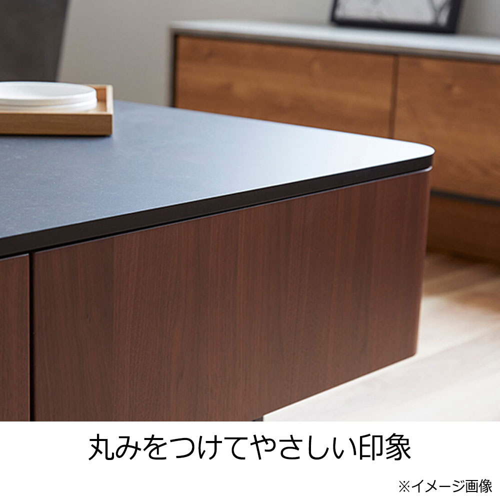 センターテーブル「MLT-211 120」幅120cm OK-WH色 天板メラミン化粧板