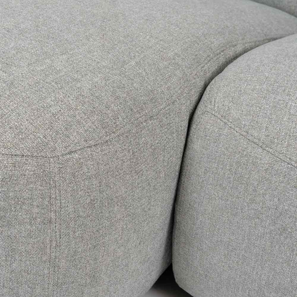 カウチソファ2点セット 向って左カウチ 「カンクン」幅234cm 布#3 HUS12 シェールグリーン色【受注生産品】