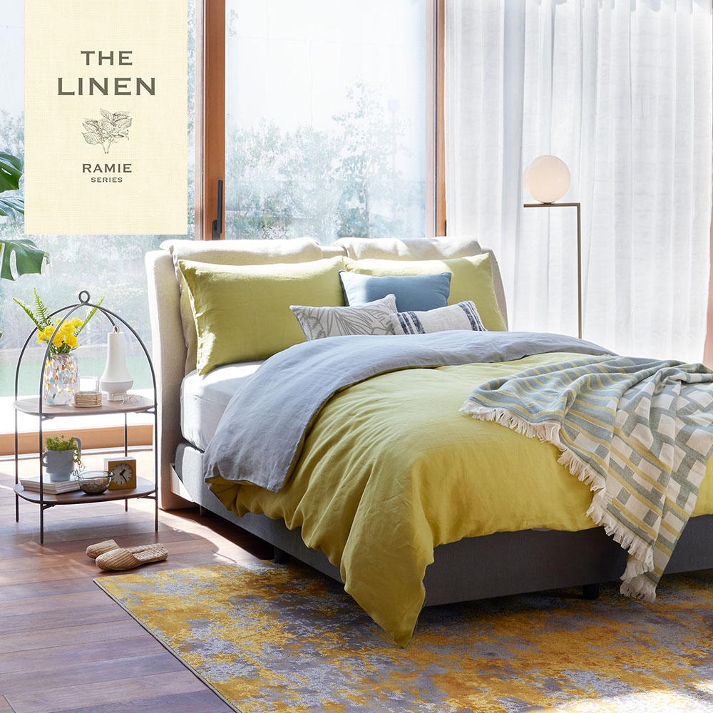 まくらカバー(封筒型)「THE LINEN -RAMIE-(ザ リネン ラミー)」麻 全4色