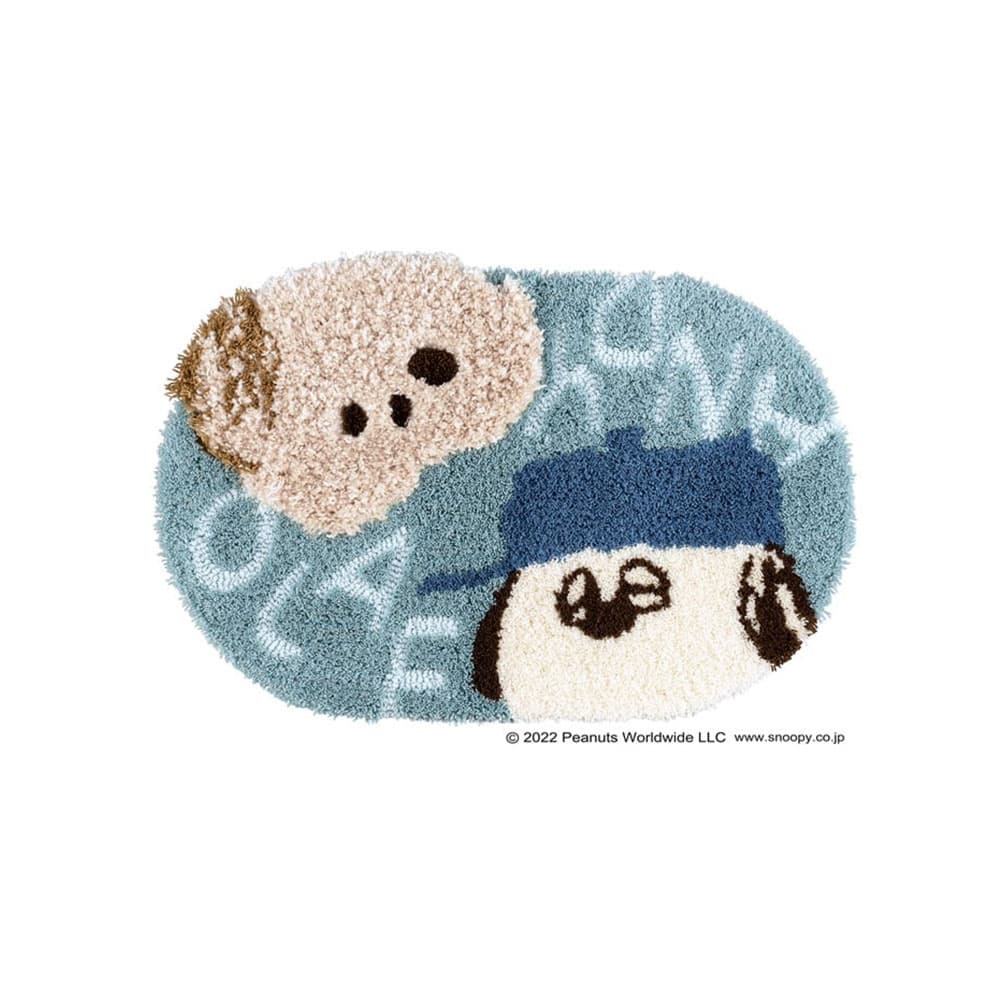 マット「スヌーピー アンディ&オラフマット」 70x45cm PEANUTS(ピーナッツ)