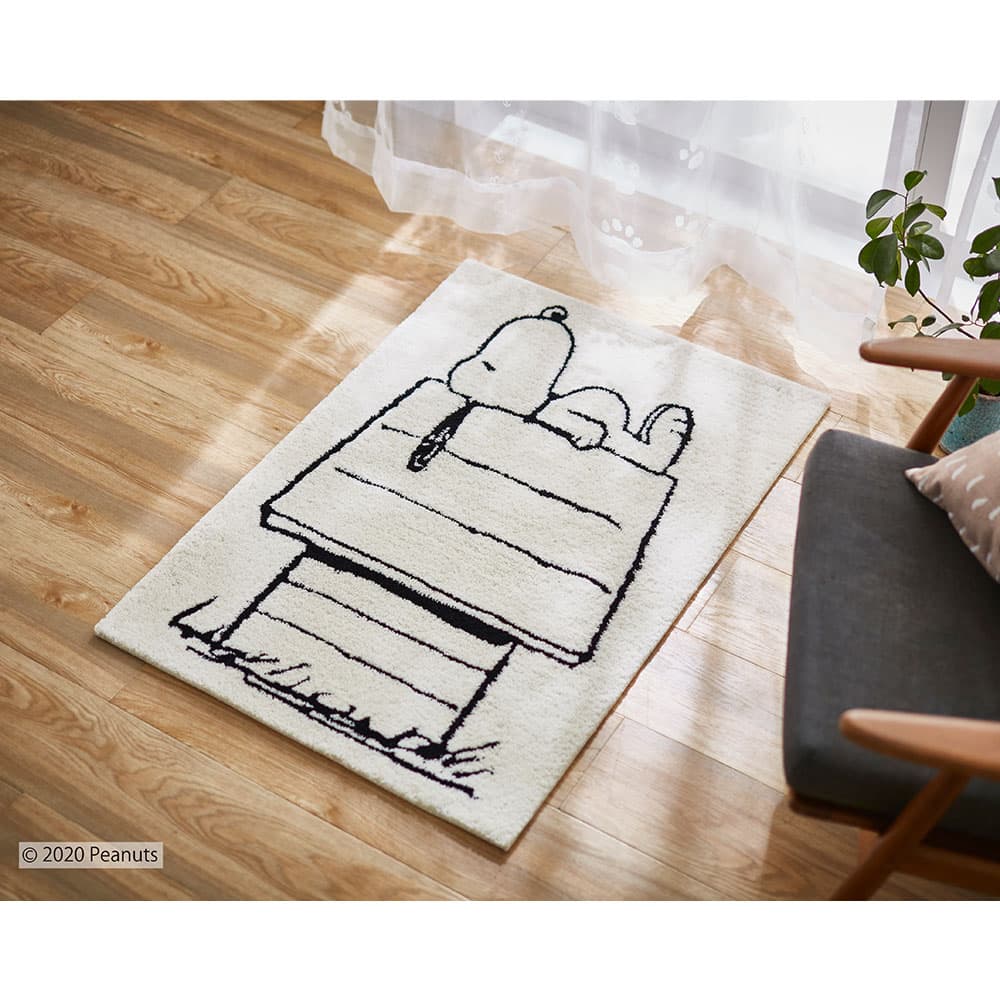 マット「スヌーピー レストエリアマット」 70x100cm PEANUTS(ピーナッツ)