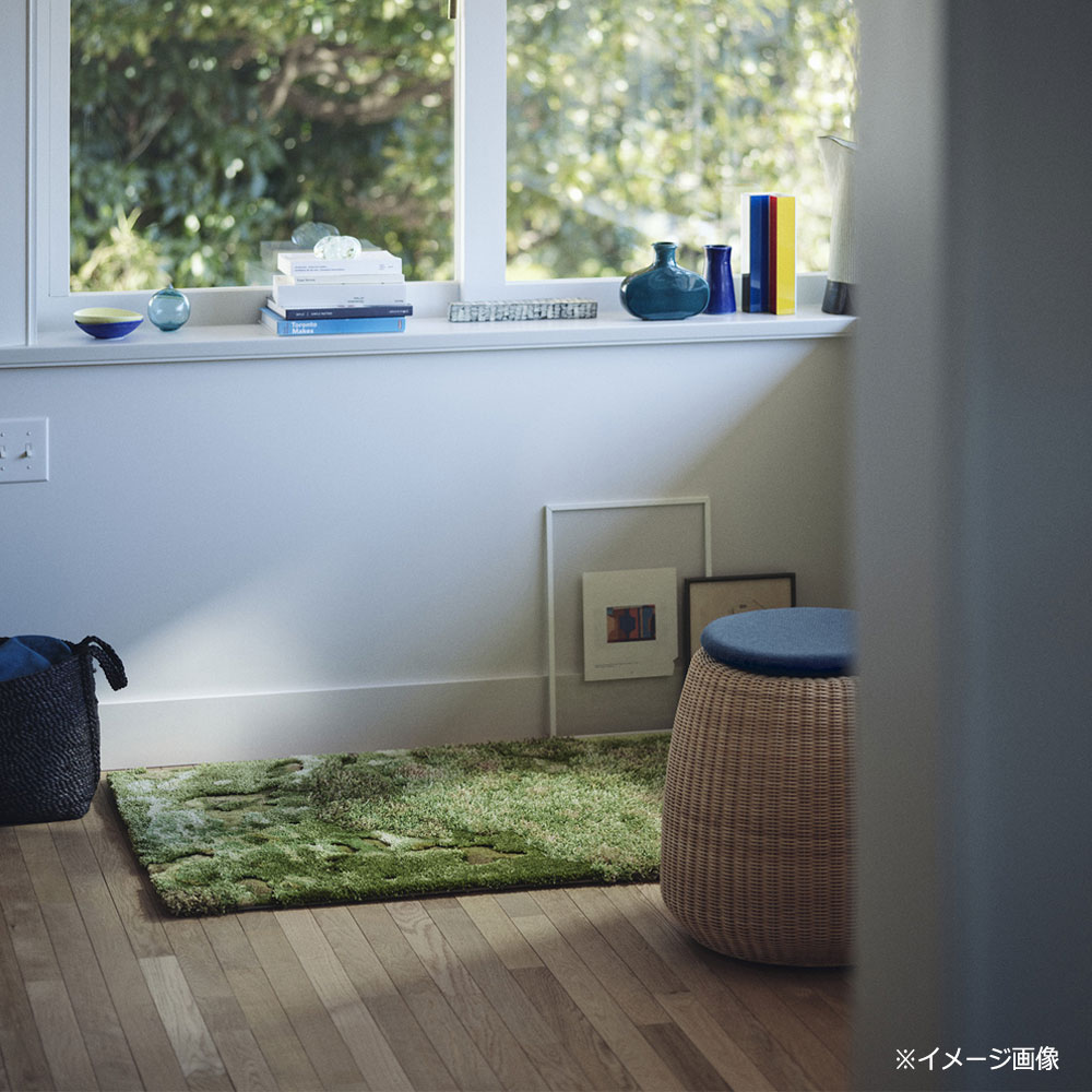 山形緞通 手刺緞通「KOKE」幅140x長さ78cm 防炎【受注生産品】