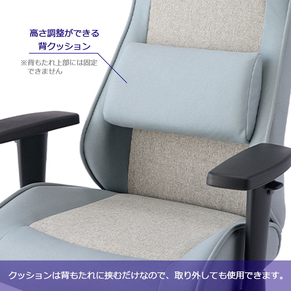 デスクチェア「NOUVEAU ヌーボー KWY」肘付きタイプ コンパクト ネイビー色