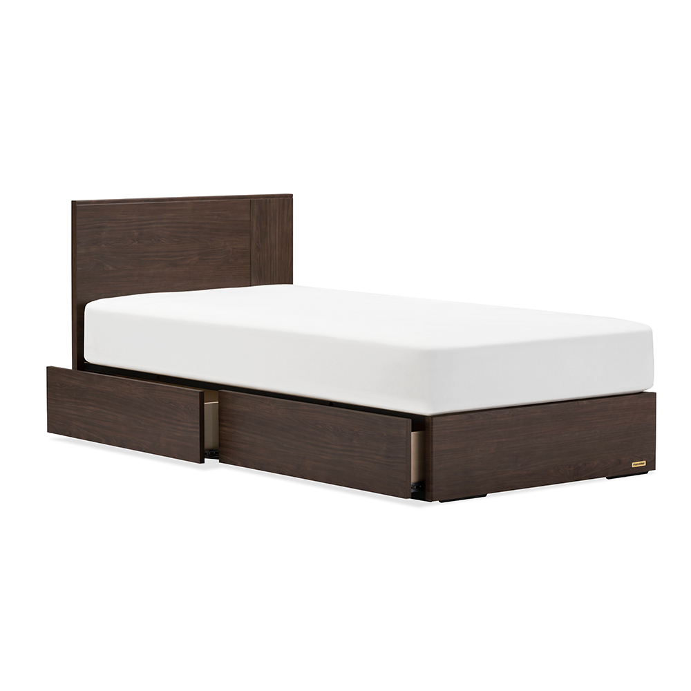 FranceBed(フランスベッド)ベッドフレーム「EY-01F DR」引出し付きタイプ すのこ床板 全2色
