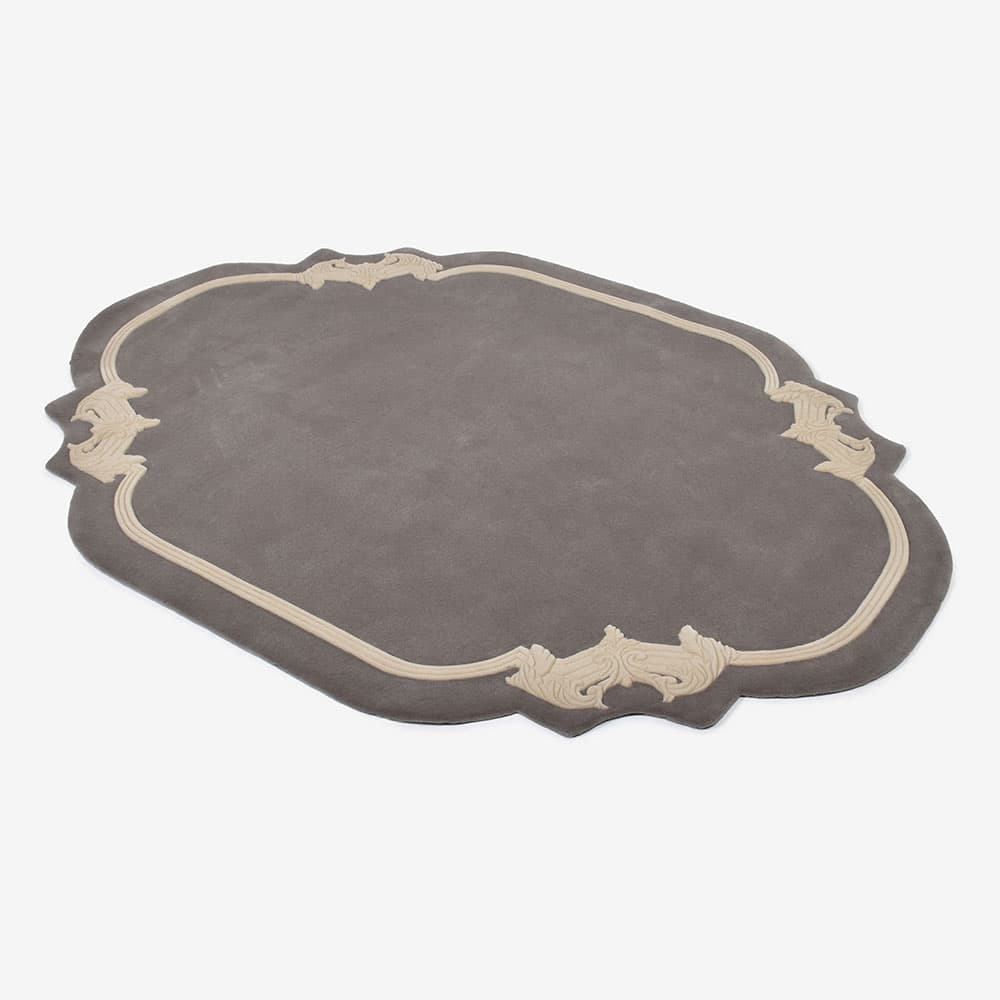 ラグ「STUCCO スタッコ Rタイプ 80611 58/010」幅140 x 奥行200cm 防炎【受注生産品】FISCHBACHER 1819（フィッシュバッハ 1819）