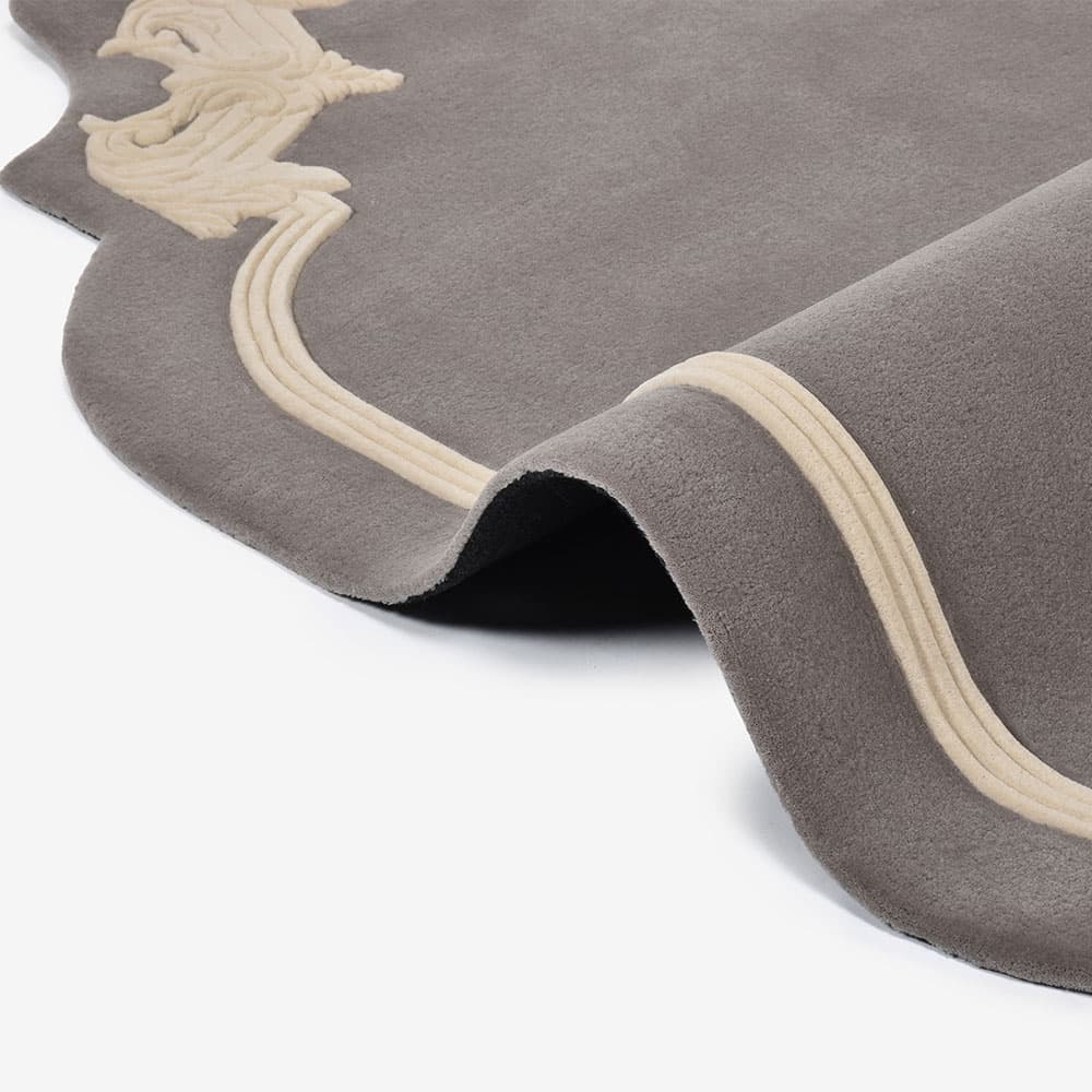 ラグ「STUCCO スタッコ Rタイプ 80611 58/010」幅140 x 奥行200cm 防炎【受注生産品】FISCHBACHER 1819（フィッシュバッハ 1819）