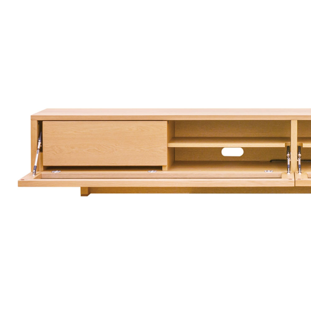 浜本工芸 テレビボード「No.6554TV」高さ35cm ナラ材 ナチュラル色 全4サイズ［No.6550］