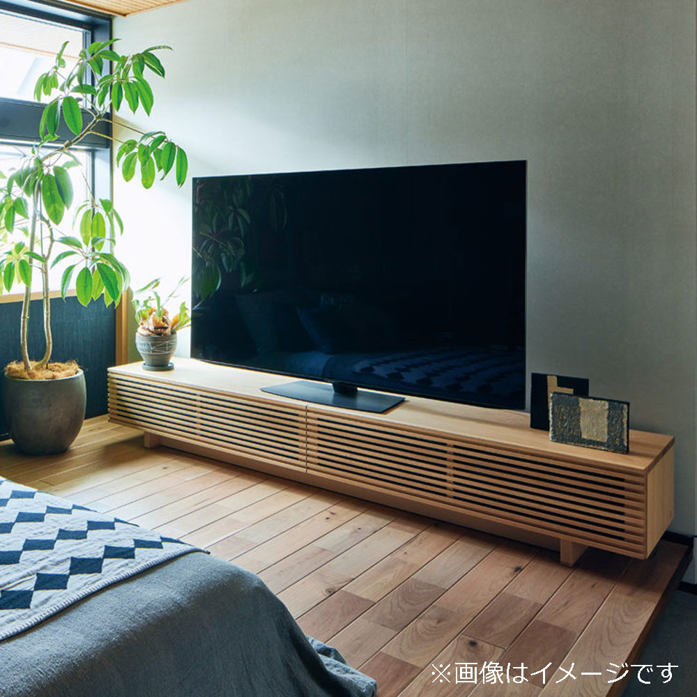 浜本工芸 テレビボード「No.6554TV」高さ35cm ナラ材 ナチュラル色 全4サイズ［No.6550］