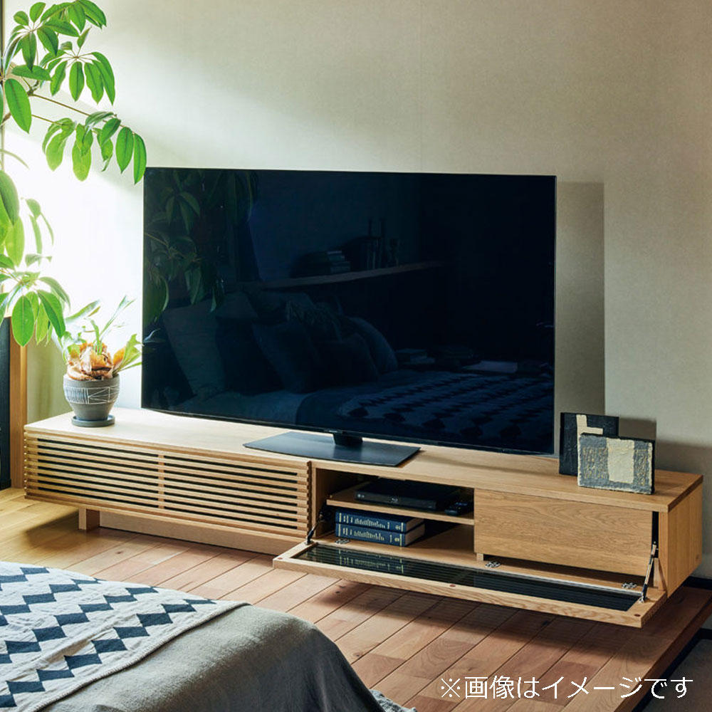 浜本工芸 テレビボード「No.6554TV」高さ35cm ナラ材 ナチュラル色 全4サイズ［No.6550］