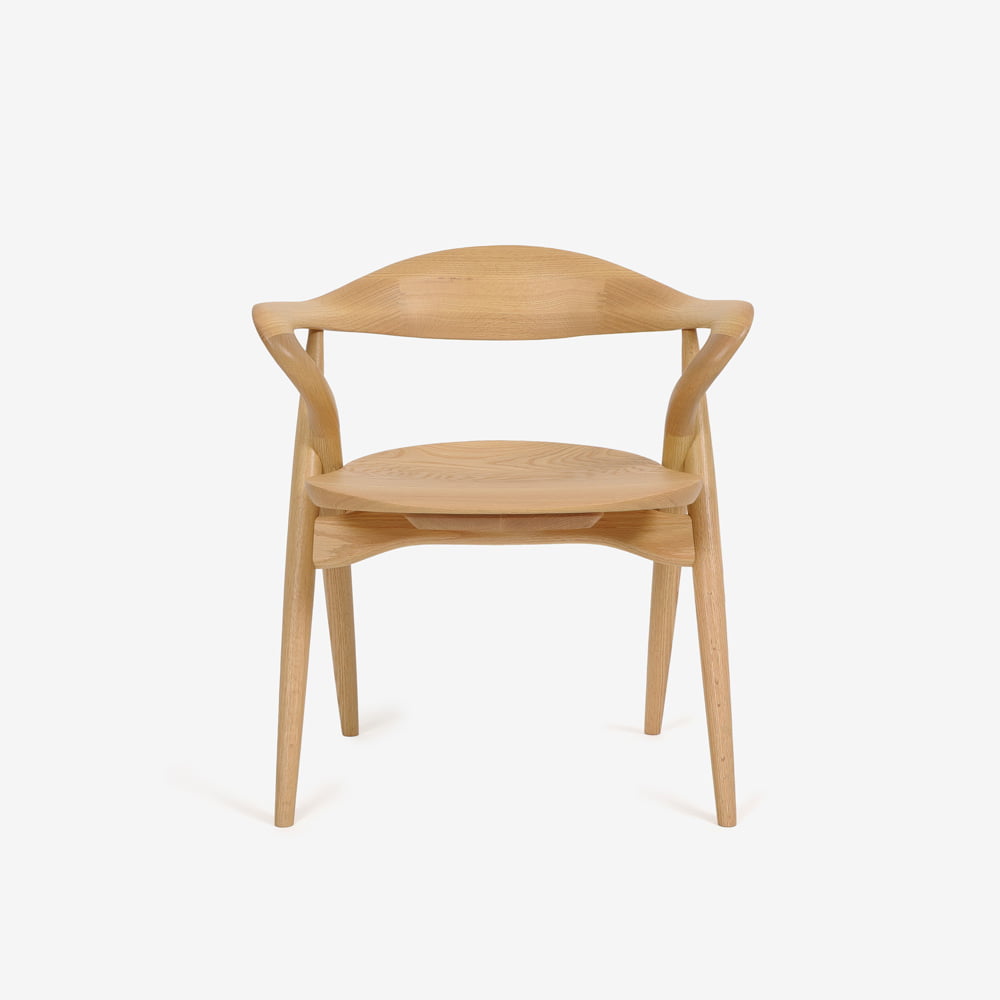 起立木工 ダイニングチェア「モリス」レッドオーク材