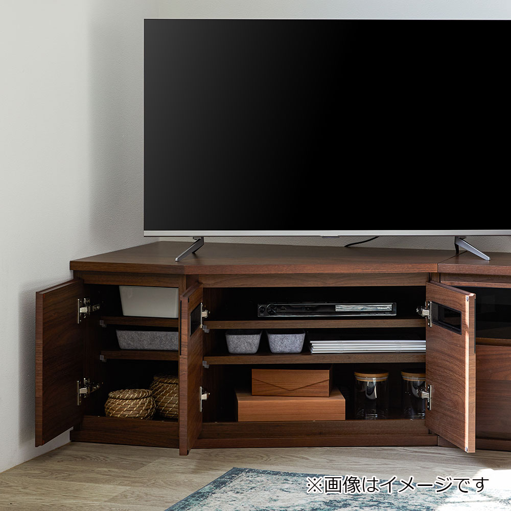 コーナーテレビボード 「ノーク2」幅89cm 木扉の位置 向かって左側 全2色【セール対象品のため5%OFF】