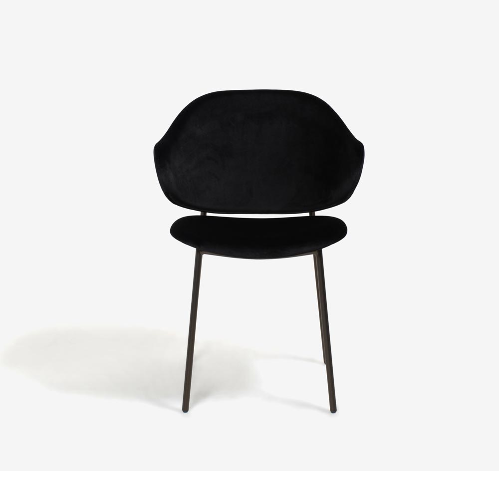 Calligaris(カリガリス)ダイニングチェア「Holly CS2037」布ブラック色