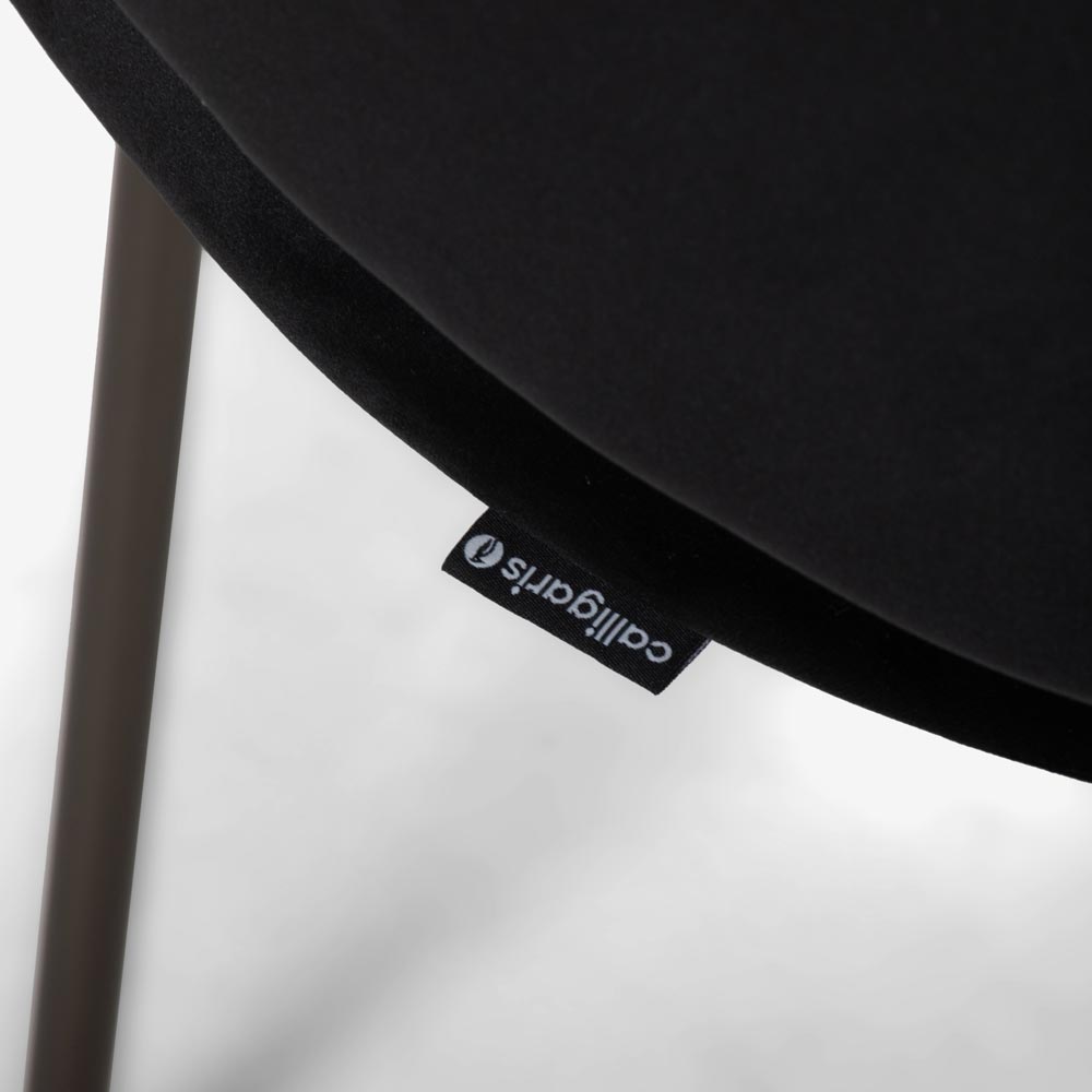Calligaris(カリガリス)ダイニングチェア「Holly CS2037」布ブラック色