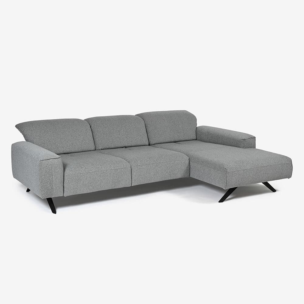 himolla(ヒモラ)カウチソファ 向かって右カウチ「シグナ model.1552」幅277cm 布#20Q2ミストラル 【お手入れキットの特典付き】