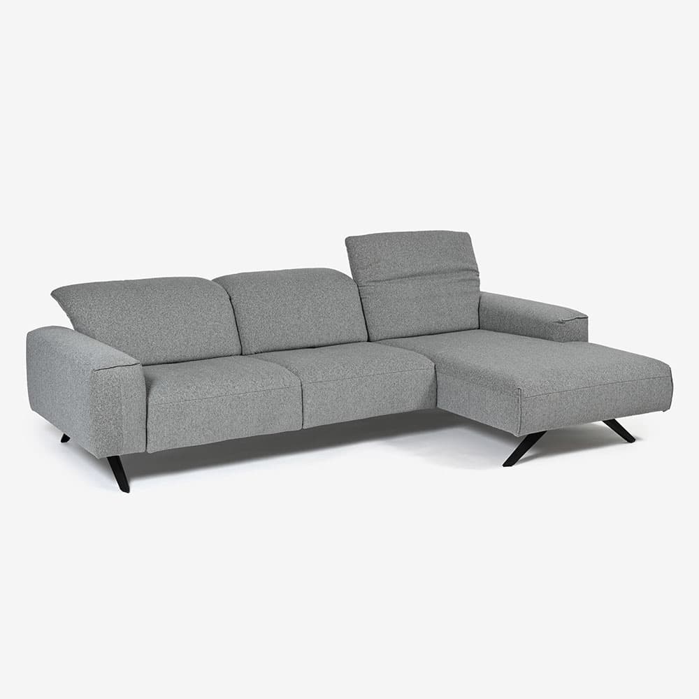 himolla(ヒモラ)カウチソファ 向かって右カウチ「シグナ model.1552」幅277cm 布#20Q2ミストラル 【お手入れキットの特典付き】