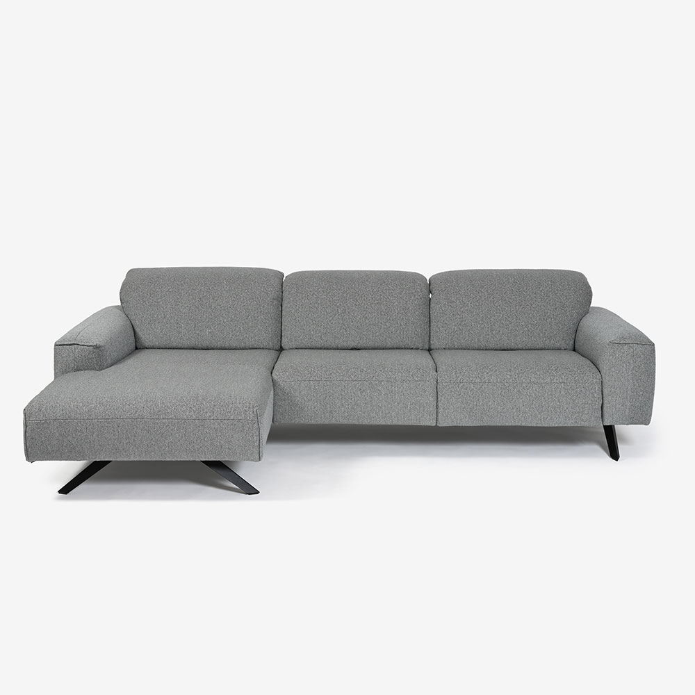 himolla(ヒモラ)カウチソファ 向かって左カウチ「シグナ model.1552」幅277cm 布#20Q2ミストラル 【お手入れキットの特典付き】