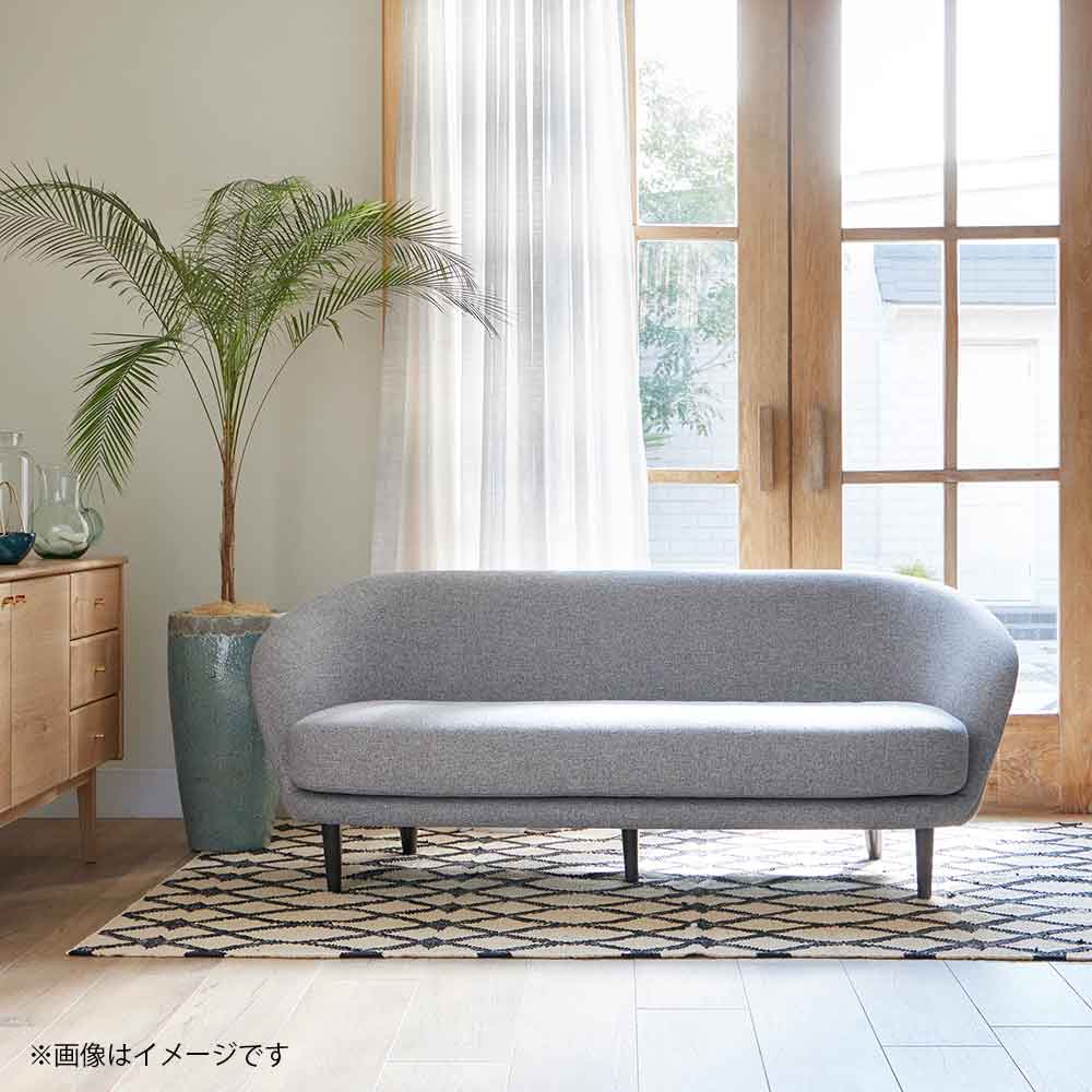 ソファ「OP15(オプティオ15)」幅180cm 布#4サジェスチョン FM5611-04 脚部ブラック色【受注生産品】