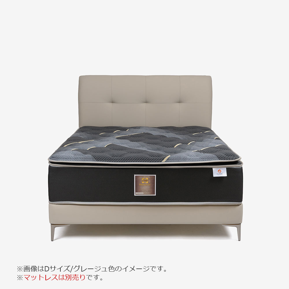 ベッドフレーム「ルチア02」PVC張り すのこ床板 全6サイズ 全2色