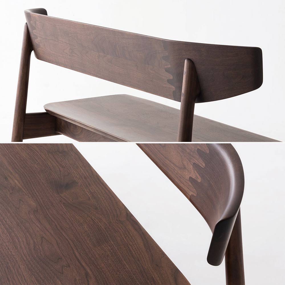 飛騨産業 ベンチ「SEOTO」 幅135cm 背付き 板座 全2色【受注生産品】